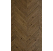 Holzboden mit Fischgrätmuster