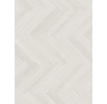 Hellfarbiger Holzboden im Fischgrätmuster