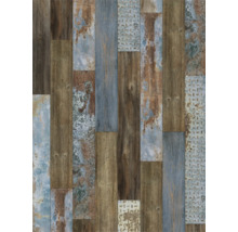 Dekorative Wandpaneele mit Holz- und Metalleffekt