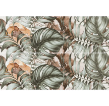 Dekorative Wandfliesen mit Pflanzenmuster