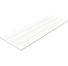 Produktbild: Wandfliese Shutter Snow weiß 3D glänzend 30x90 cm rektifiziert