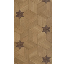 Holzboden mit Sternmuster für Innenausbau