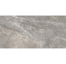 Graue Steinzeugfliese mit Marmoroptik