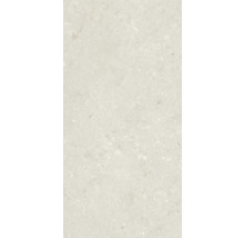 Helle Bodenfliese mit dezenter Marmorierung.