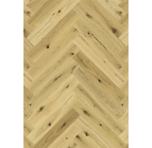 Holzboden mit Fischgrätmuster