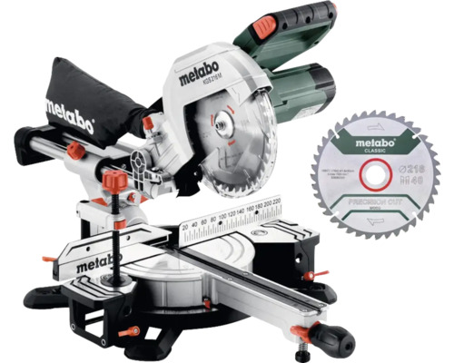 Metabo Kappsäge KGS 216 M mit Sägeblatt für Holzzuschnitte