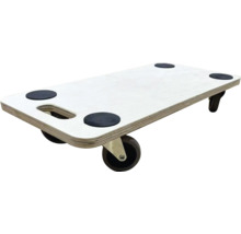 Möbelroller aus Holz mit Griffloch und Antirutschpads