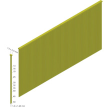 Streifennägel mit den Maßen 1,0 x 2,0 mm und 1,0 x 1,25 mm