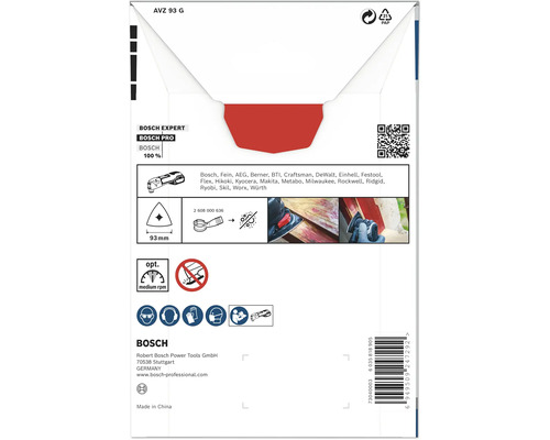 Bosch Starlock Schleifplatte PRO AVZ 93 G, Ø 93 mm