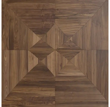 Quadratisches Parkettmuster aus Holz