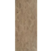 Holzboden mit geometrischem Muster