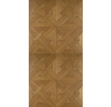 Holzboden mit geometrischem Muster