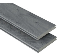 Produktbild: Handmuster zu Konsta WPC Terrassendiele Masivo Vollprofil mattiert 20x145 mm (Meterware ab 1,00 m bis max. 6,00 m) räuchereiche dunkelgrau