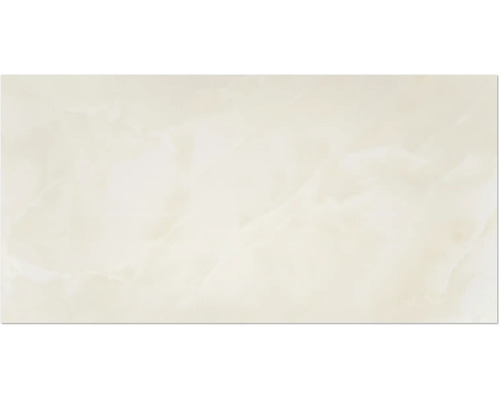 Feinsteinzeug Wand- und Bodenfliese Sheffield ivory poliert und rektifiziert 59 x 119 x 1 cm