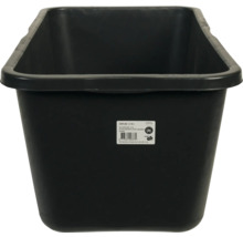 Schwarzer Mörtelkübel mit 65 Litern Fassungsvermögen