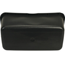 Schwarzer Mörtelkübel aus Kunststoff