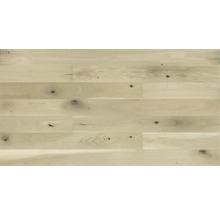 Holzbodenbelag aus hellem Holz mit Ästen