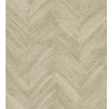 Verlegung von hellem Parkett im Fischgrätmuster