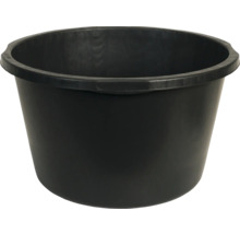 Schwarzer Mörtelkübel aus Kunststoff