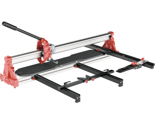 Fliesenschneider mit Brechvorrichtung und verstellbaren Anschlägen