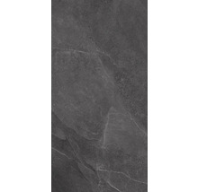 Dunkelgraue Bodenfliese mit Marmorierung