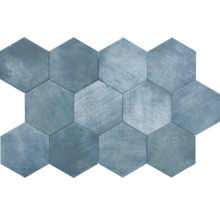 Produktbild: Hexagon Fliese Denia Blue Hexa 14x16cm