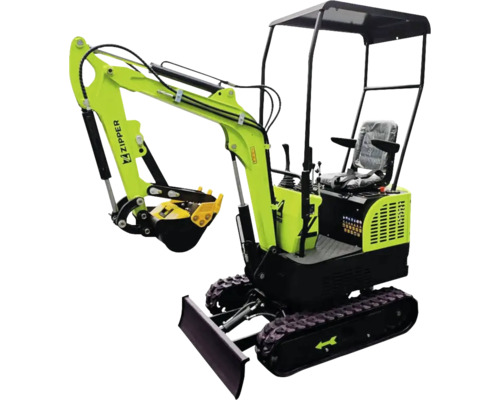 Minibagger mit Kabine und Schaufel