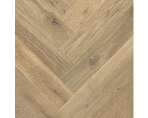 Handmuster zu SKANDOR Parkett Queen Mary Oak Eiche Fischgrät Gebürstet 1082 x 162 x 12 mm