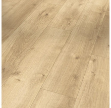 Nahaufnahme von Laminatboden mit Holzstruktur