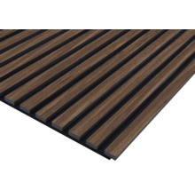Akustikpaneel aus Holz mit Lattenstruktur