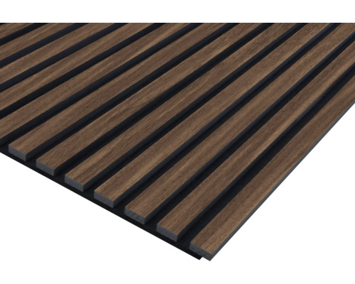Akustikpaneel Walnuss einseitig foliert 2670 x 572 x 19 mm
