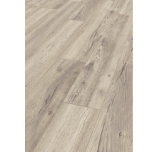 Nahaufnahme eines Laminatbodens mit Holzoptik.