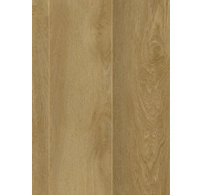 Nahaufnahme von Laminatboden in Holzoptik