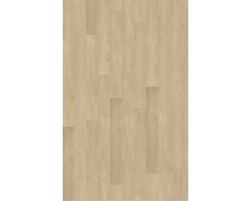 Nahaufnahme von verlegten Vinylbodenplatten mit Holzoptik