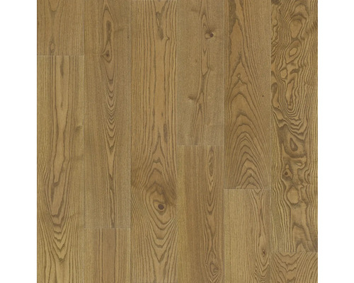 Handmuster zu Parkett Cognac Esche Landhausdiele Gebürstet 1092 x 130 x 14 mm