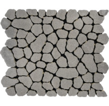 Mosaikmatte aus Naturstein mit unregelmäßigen Steinformen