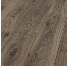 Detailaufnahme eines Laminatbodens mit Holzoptik