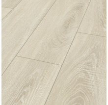 Helle Laminatbodenoberfläche mit Holzstruktur