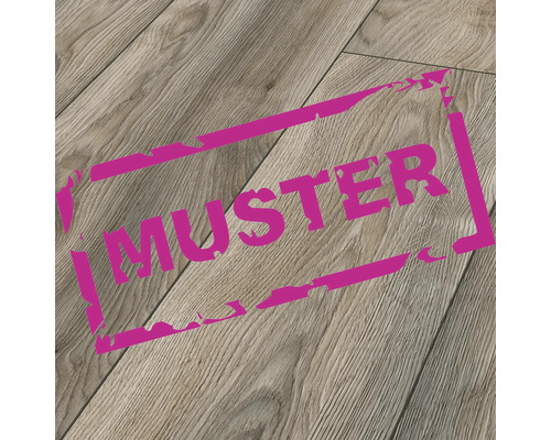 Handmuster Laminat 10.0 Makro Eiche grau