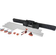 Fliesenschneider-Set mit Führungsschienen, Saugnäpfen, Brechzange und Taschen