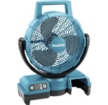 Makita Logo. Akkuventilator mit Tragegriff.