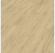 Nahaufnahme von Laminatboden mit Holzstruktur.