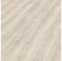 Helle Laminatboden Oberfläche mit Holzoptik.