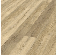 Nahaufnahme von Laminatboden mit Holzoptik