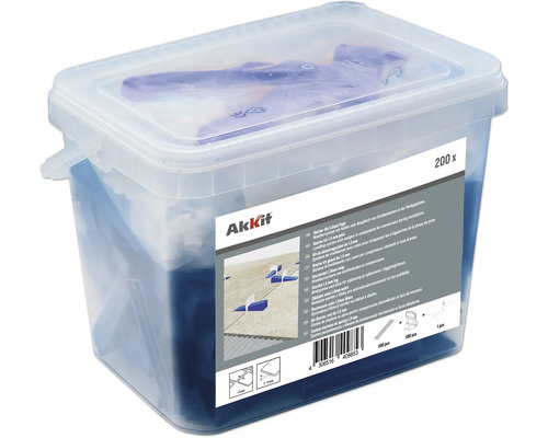 Fliesen Nivelliersystem Starter-Kit mit Fugenkeilen zum Ausgleich von Unebenheiten, Inhalt 200 Stück