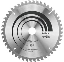 Kreissägeblatt Bosch Optiline Wood 260x30x3,2 mm, Z48