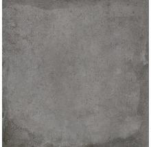 Graue Bodenfliese mit matter Oberfläche.