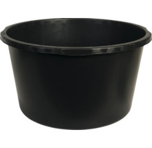 Schwarzer Mörtelkübel aus Kunststoff