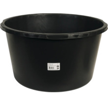 Schwarzer Mörtelkübel mit 85 Litern Fassungsvermögen