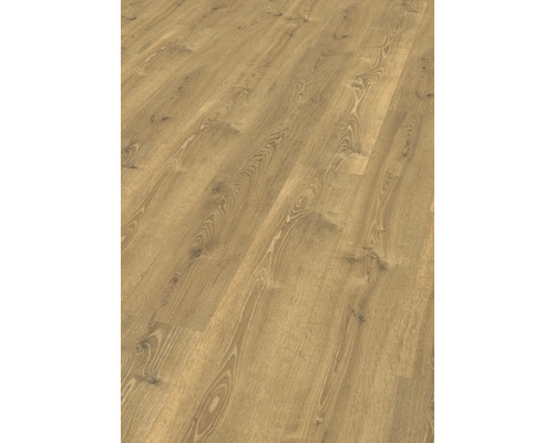 Nahaufnahme eines Laminatbodens in Holzoptik.